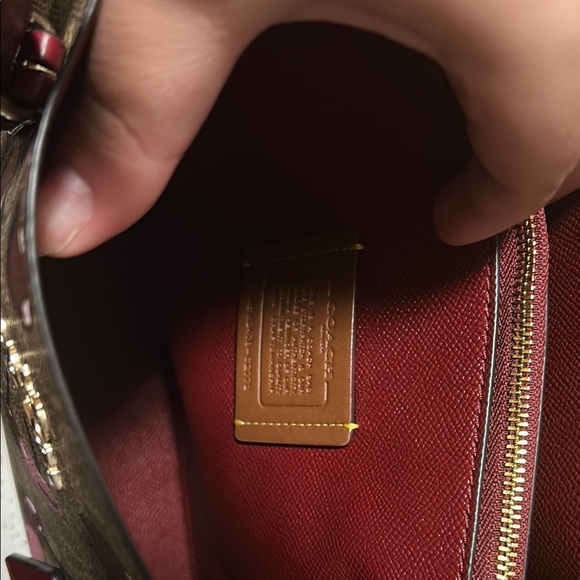 Coach Brown and Red Cherry Print Bag! 🍒 - Picture 5 of 5